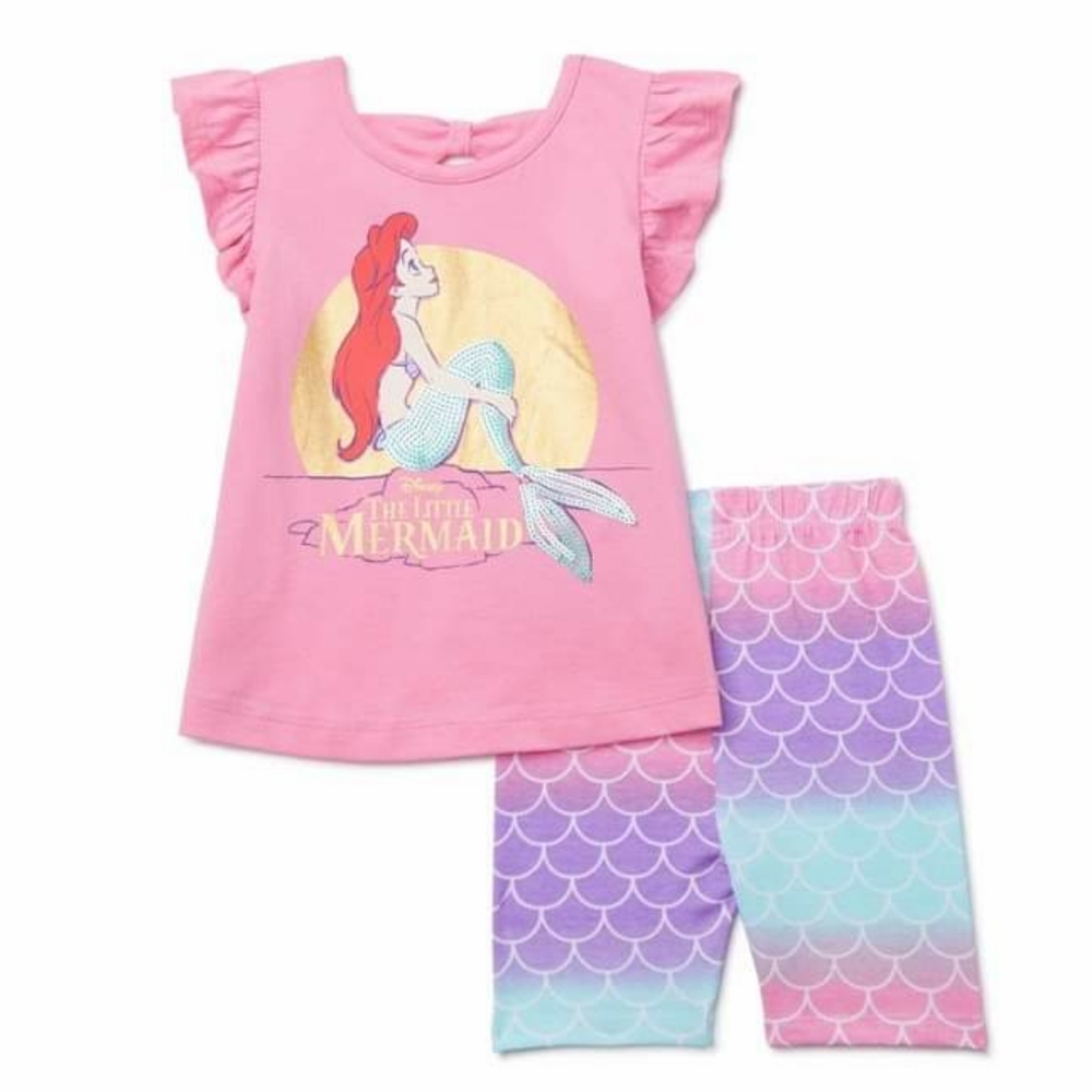 Disney Ariel Cute Short Leggings Set